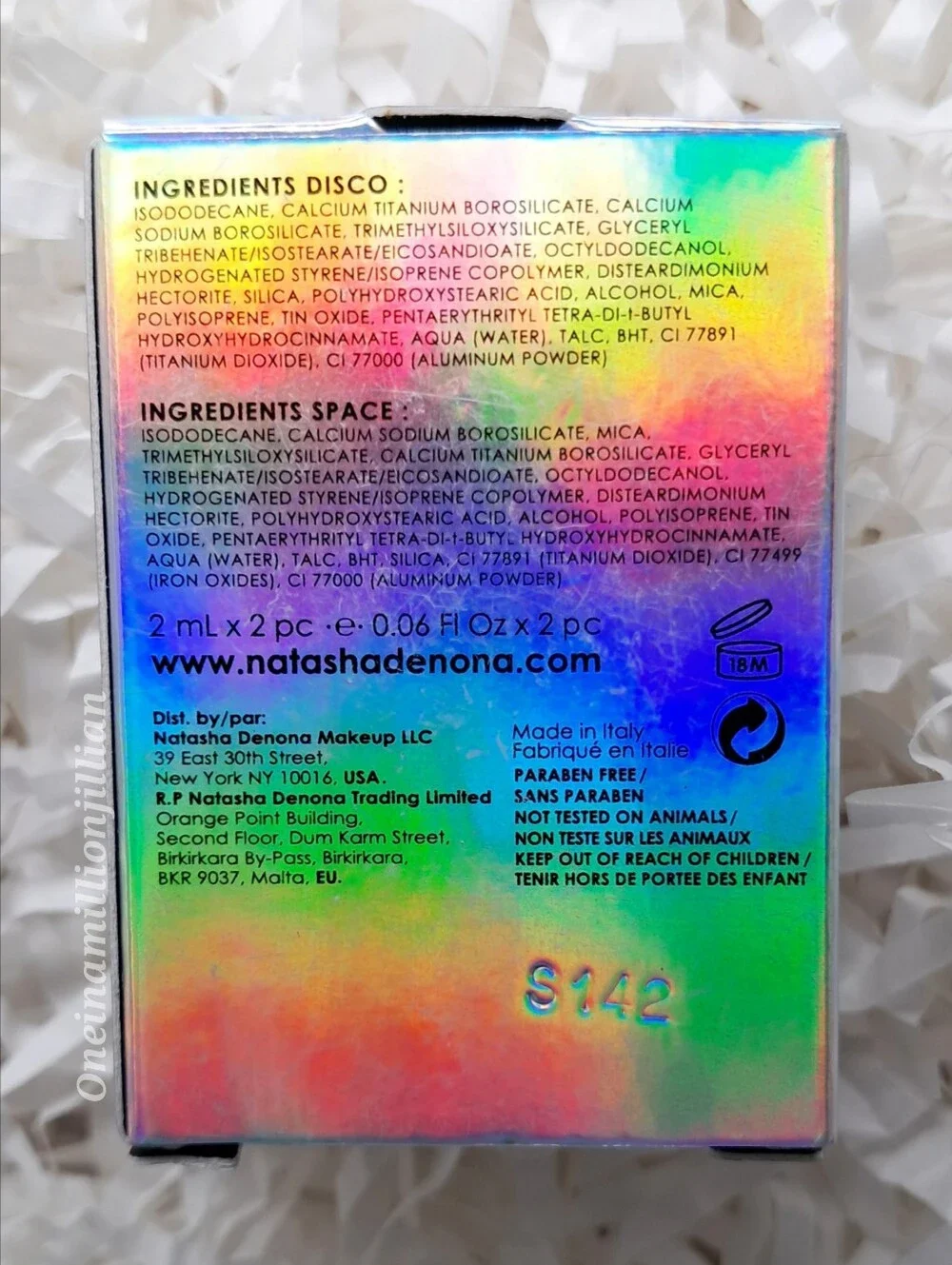 Natasha Denona Chroma Crystal Liquid Eyeshadow Set - Space & Disco
